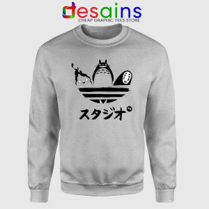 Studio Ghibli Adidas Sport Grey Sweatshirt My Neighbor Totoro Sweater