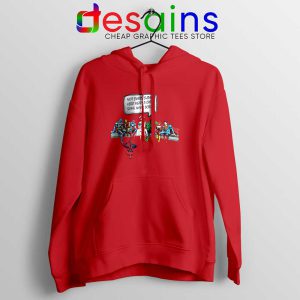 Superhero And Nurse Red Hoodie Superhero Comic Book Hoodies S-2XL