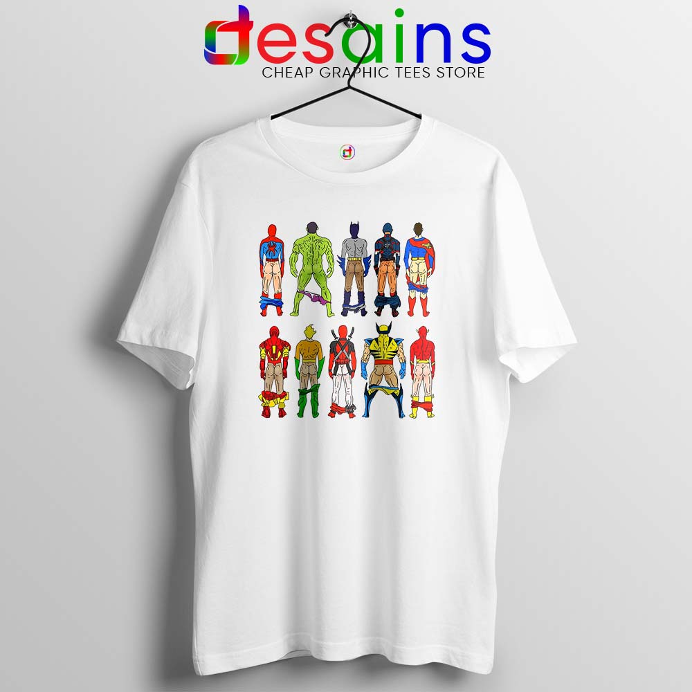 Superhero Butts Naked Tshirt Superhero - DESAINS STORE