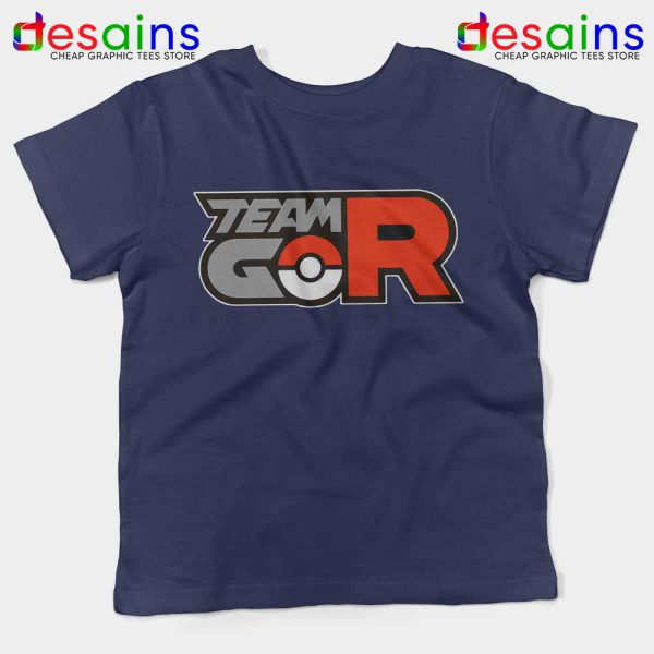 Team Rocket GO Navy Kids Tshirt Pokemon GO Tee Shirts Youth