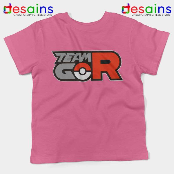 Team Rocket GO Pink Kids Tshirt Pokemon GO Tee Shirts Youth