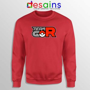 Team Rocket GO Red Sweatshirt Pokemon GO Sweater Game