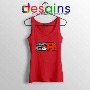 Team Rocket GO Red Tank Top Pokemon GO Tank Tops Game S-3XL