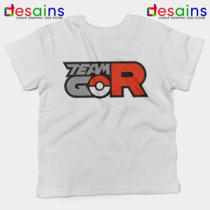 Team Rocket GO White Kids Tshirt Pokemon GO Tee Shirts Youth