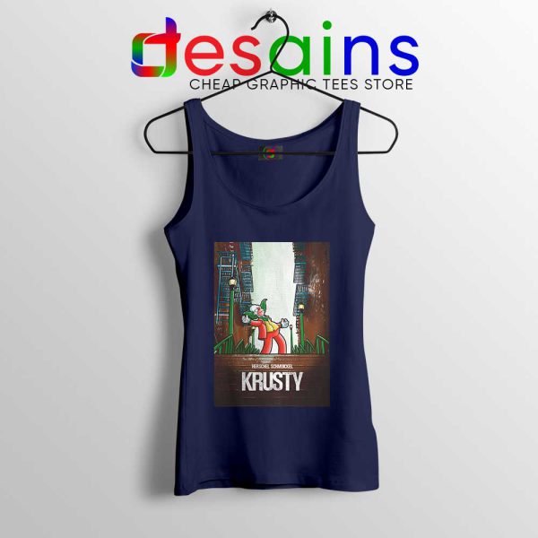 The Clown Joker Simpsons Navy Tank Top Joker Film Tank Tops