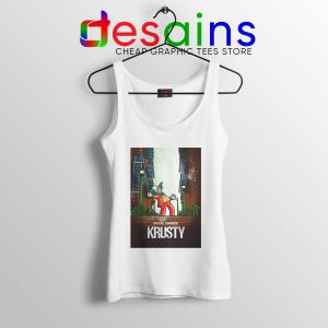 The Clown Joker Simpsons White Tank Top Joker Film Tank Tops