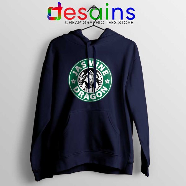 The Jasmine Dragon Navy Hoodie Tea Starbucks Hoodies S-2XL