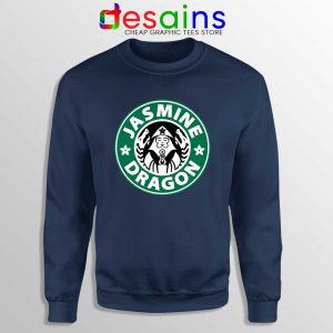 The Jasmine Dragon Navy Sweatshirt Tea Starbucks Sweater S-3XL