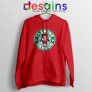 The Jasmine Dragon Red Hoodie Tea Starbucks Hoodies S-2XL