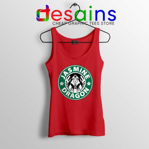 The Jasmine Dragon Red Tank Top Tea Starbucks Tank Tops S-3XL