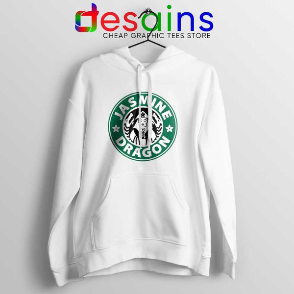 The Jasmine Dragon White Hoodie Tea Starbucks Hoodies S-2XL