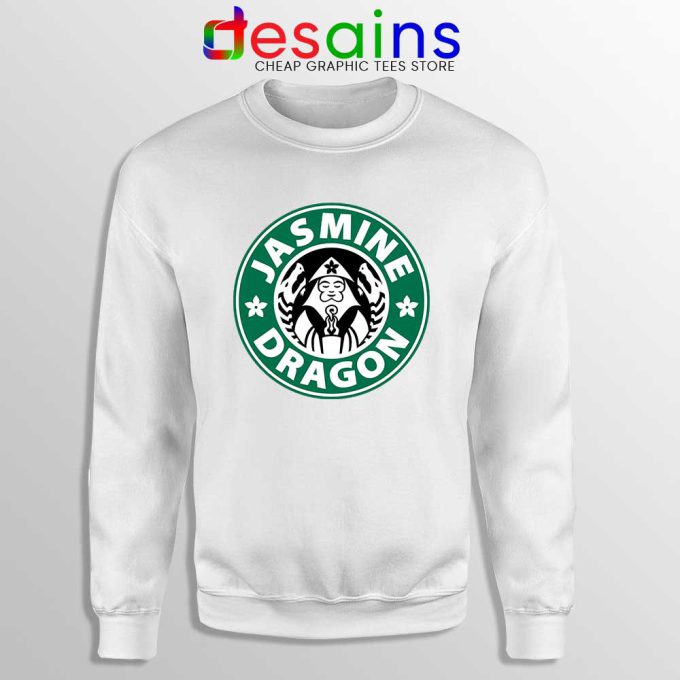The Jasmine Dragon White Sweatshirt Tea Starbucks Sweater S-3XL