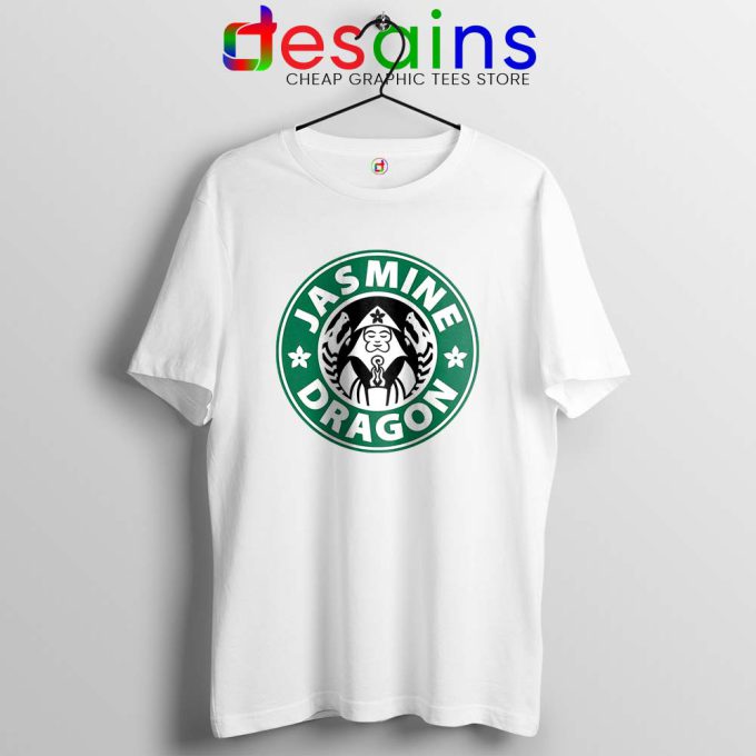 The Jasmine Dragon White Tshirt Tea Starbucks Tee Shirts S-3XL