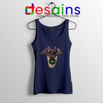Toothless Dragon Coffee Navy Tank Top How to Train Your Dragon