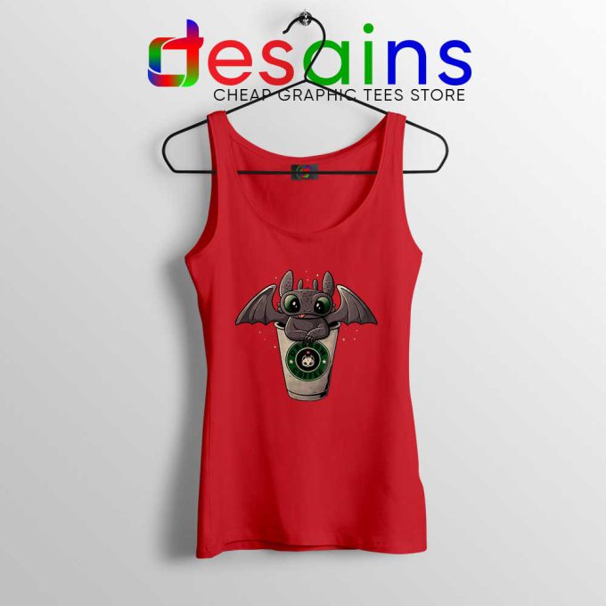 Toothless Dragon Coffee Red Tank Top How to Train Your Dragon