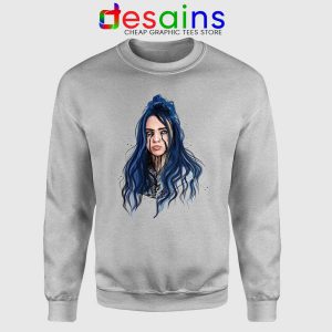 When the Partys Over Sport Grey Sweatshirt Billie Eilish Sweater S-3XL