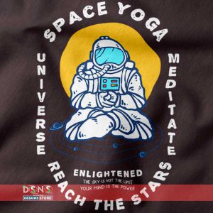Yoga Space Universe Meditate Graphic Hoodie
