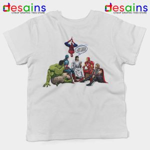 Avengers Jesus Christmas White Kids Tshirt And That's How I Saved The World