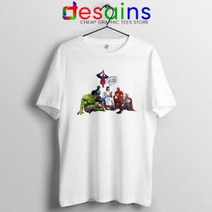 Avengers Jesus Christmas White Tshirt And That's How I Saved The World