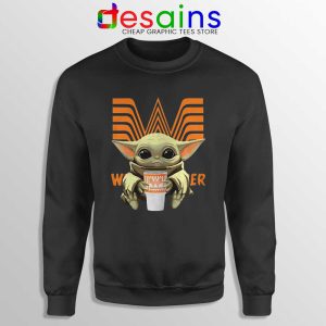 Baby Yoda Whataburger Mandalorian Sweatshirt Star Wars Sweater S-3XL