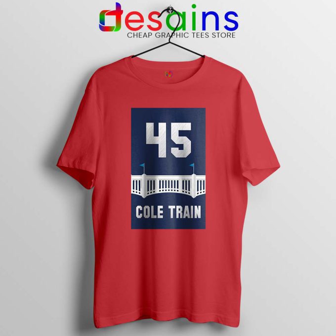 Cole Train New York Yankees Red Tshirt Gerrit Cole Tee Shirts