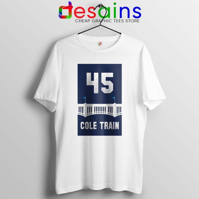 Cole Train New York Yankees White Tshirt Gerrit Cole Tee Shirts