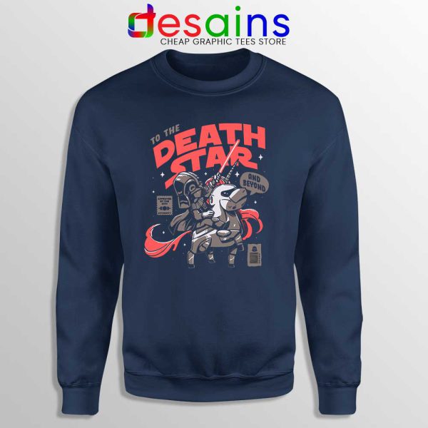 Death Star Unicorn Navy Sweatshirt Darth Vader Star Wars Sweater