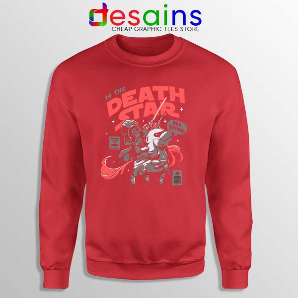 Death Star Unicorn Red Sweatshirt Darth Vader Star Wars Sweater