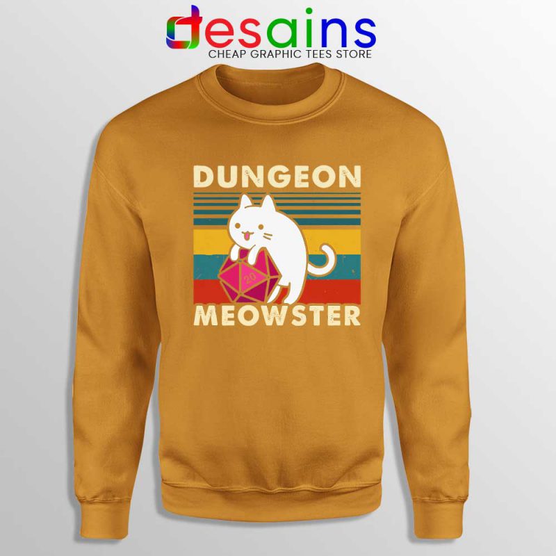 Sweat Capuche Dungeon Meowster DND - Style Vintage Gaming