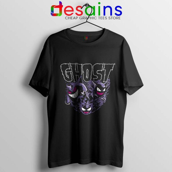 Ghost Pokemon Haunter Black Tshirt Pokemon Tee Shirts S-3XL