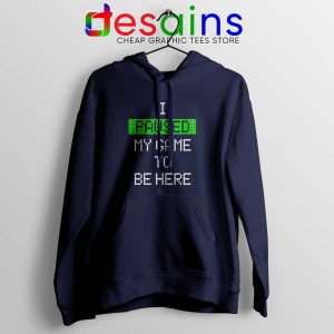 I Paused My Game To Be Here Navy Hoodie Gamer Hoodies S-2XL