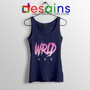 Juice Wrld 999 Art Navy Tank Top Rap Hip Hop Tops S-3XL