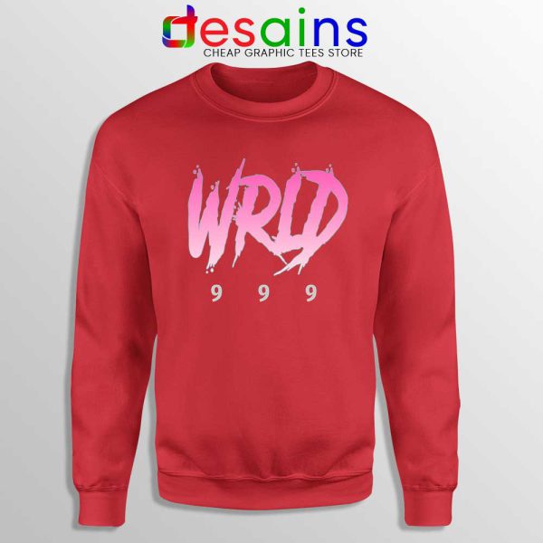 Juice Wrld 999 Art Red Sweatshirt Rap Hip Hop Sweater