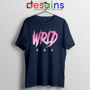 Juice Wrld 999 Navy Tshirt Rap HipHop Tee Shirts S-3XL