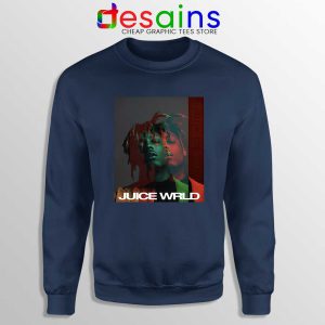 Juice Wrld Art Poster Navy Sweatshirt American Rapper Sweater