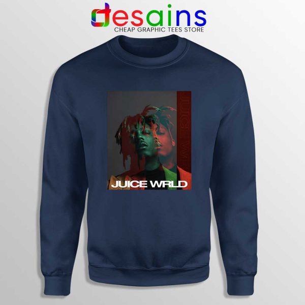 Juice Wrld Art Poster Navy Sweatshirt American Rapper Sweater