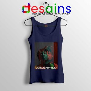 Juice Wrld Art Poster Navy Tank Top American Rapper Tops S-3XL