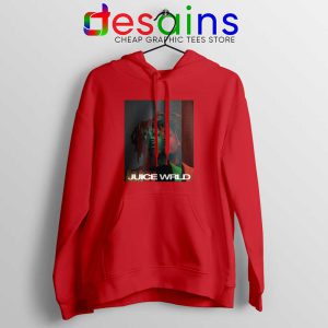 Juice Wrld Art Poster Red Hoodie American Rapper Hoodies