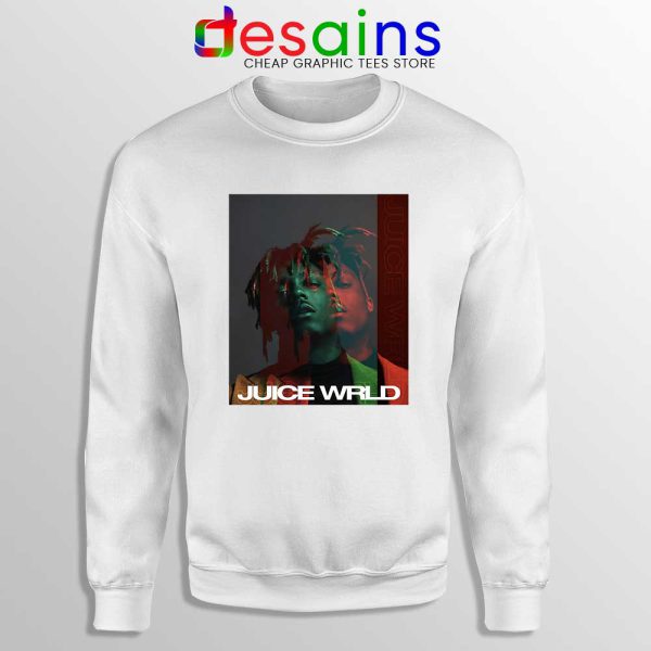 Juice Wrld Art Poster White Sweatshirt American Rapper Sweater