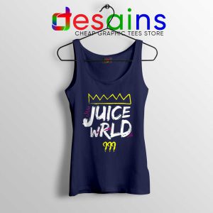 Juice Wrld King 999 Navy Tank Top 999 Club Hip Hop Tops S-3XL