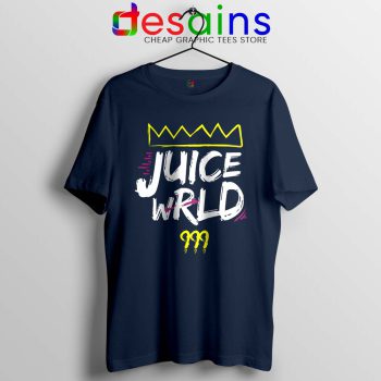 Juice Wrld King 999 Navy Tshirt 999 Club Hip Hop Tee Shirts