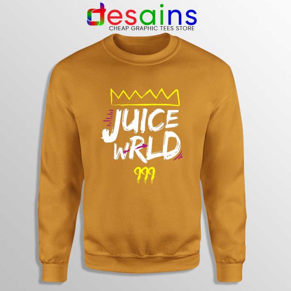 Juice Wrld King 999 Orange Sweatshirt 999 Club Hip Hop Sweater