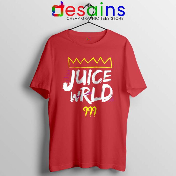 Juice Wrld King 999 Red Tshirt 999 Club Hip Hop Tee Shirts
