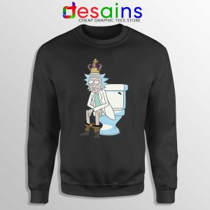 King of Shit Rick Black Sweatshirt Rick and Morty Sweater S-3XL