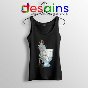 King of Shit Rick Black Tank Top Rick and Morty Tank Tops S-3XL