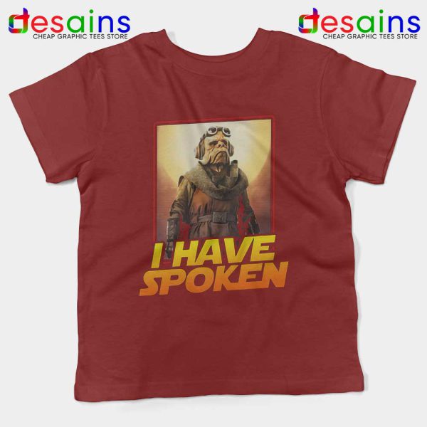 Kuill I Have Spoken Red Kids Tshirt The Mandalorian Tees Youth