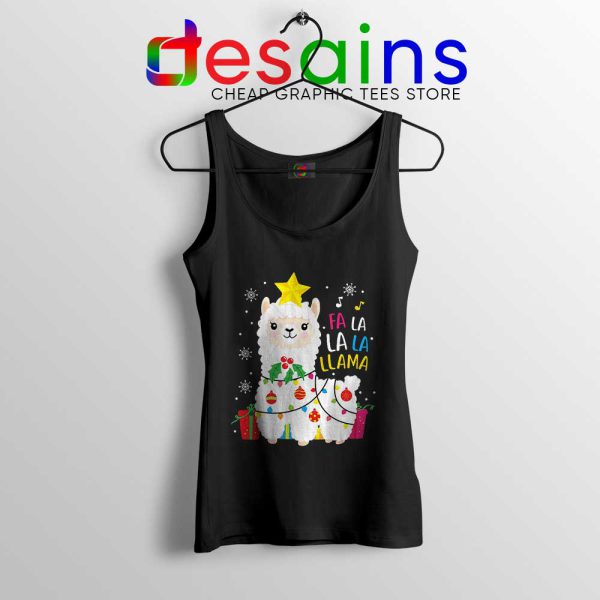 Llama Fa La La Christmas Tank Top The llama Funny Tank Tops S-3XL