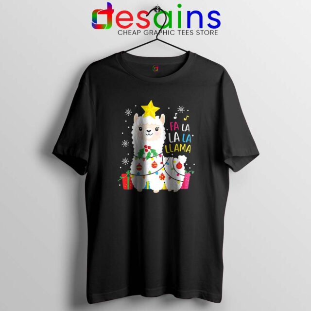 Llama Fa La La Christmas Tshirt
