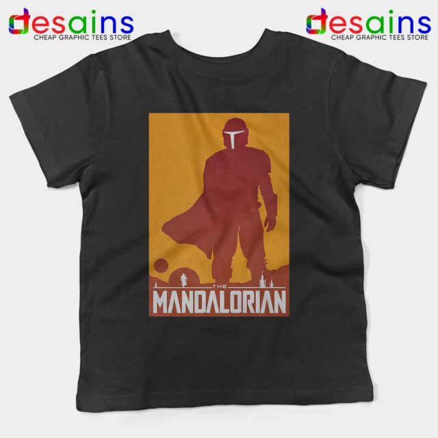 Mandalorian Disney Art Poster Kids Tshirt