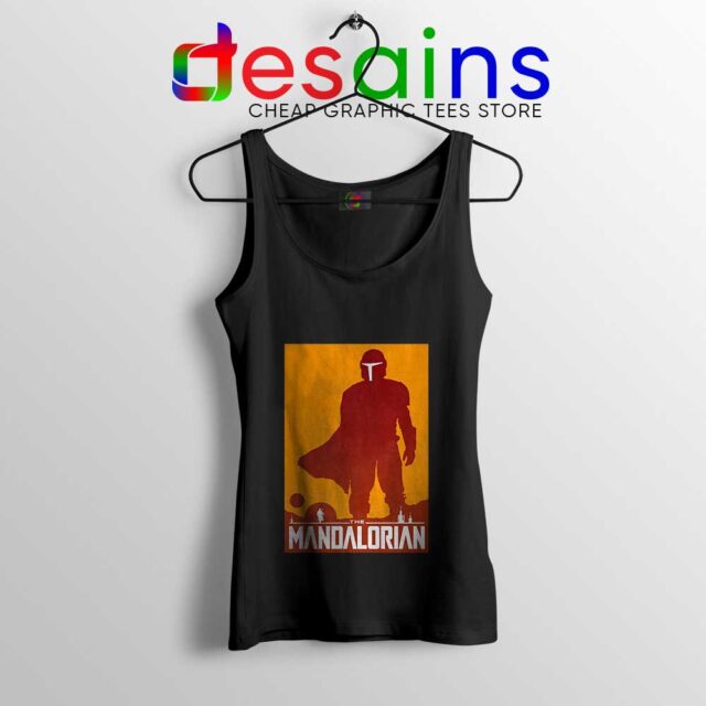 Mandalorian Disney Art Poster Tank Top
